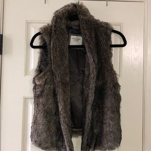 Faux fur vest
